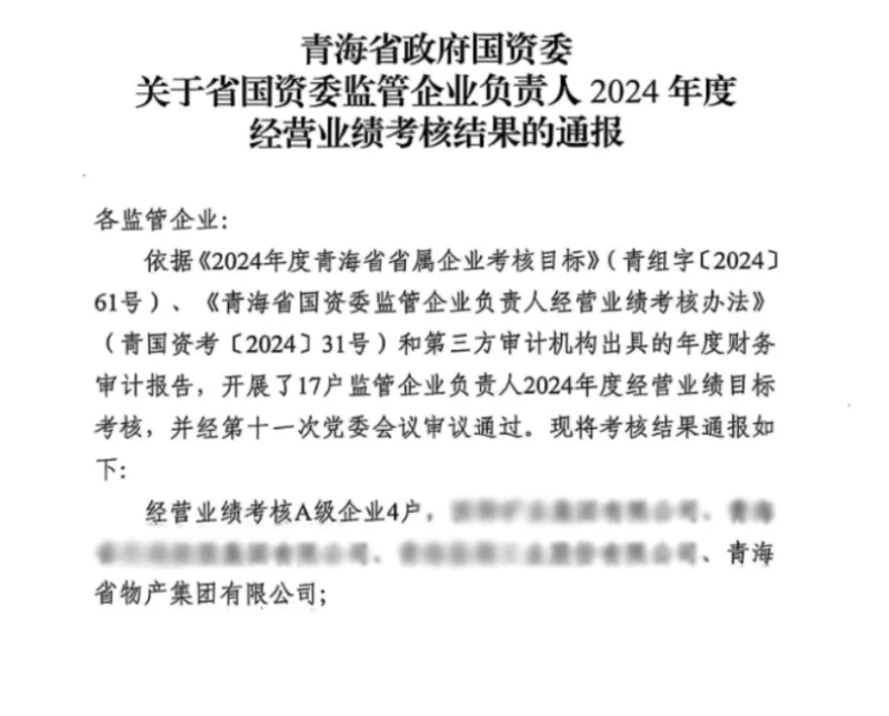 喜報！省物產(chǎn)集團榮獲經(jīng)營業(yè)績考核A級